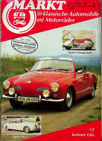 Deckblatt Oldtimer Markt (02/1986)